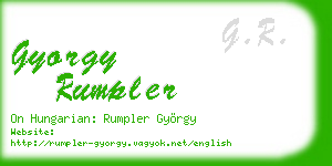 gyorgy rumpler business card